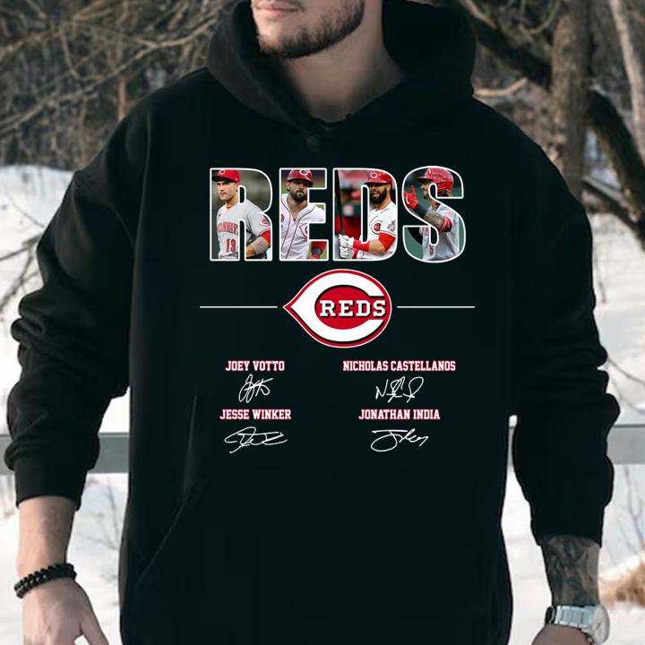 Cincinnati Reds Signatures t-shirt hoodie