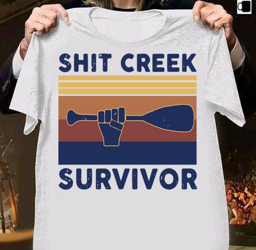 Shit Creek Survivor Vintage Retro t-shirt shirt