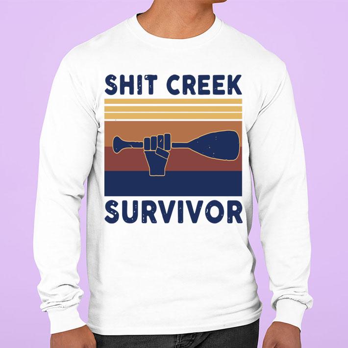 Shit Creek Survivor Vintage Retro t-shirt sweatshirt