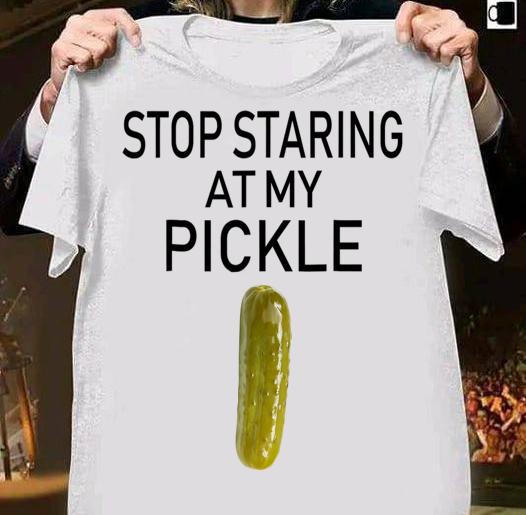 Awesome Mens Staring At My Pickle Dirty Adult Halloween t-shirt shirt