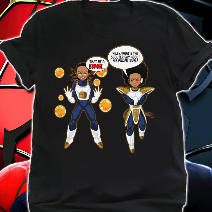 Boondocks mashup Vegeta Dragon Ball Z That he a bitch t-shirt shirt