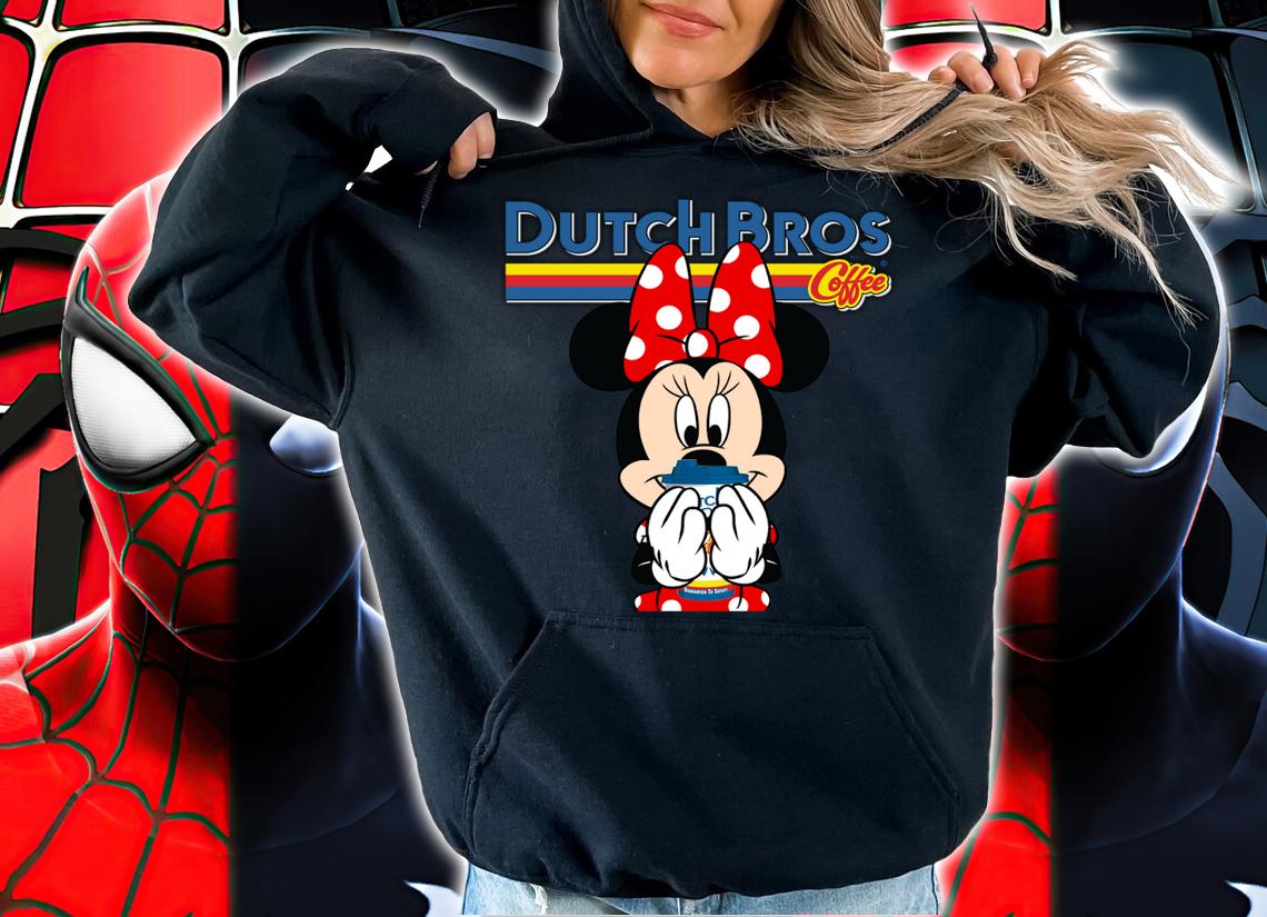 Minnie Mouse drinking Dutch Bros Coffee t-shirt hoodie
