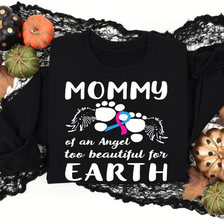 Pretty Miscarriage Mommy Of Angel Pregnancy Loss Baby Infant t-shirt sweatshirt