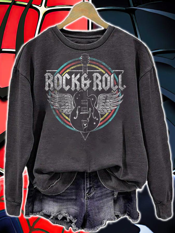 Rock & Roll Guitar Wings Music t-shirt sweatshirt