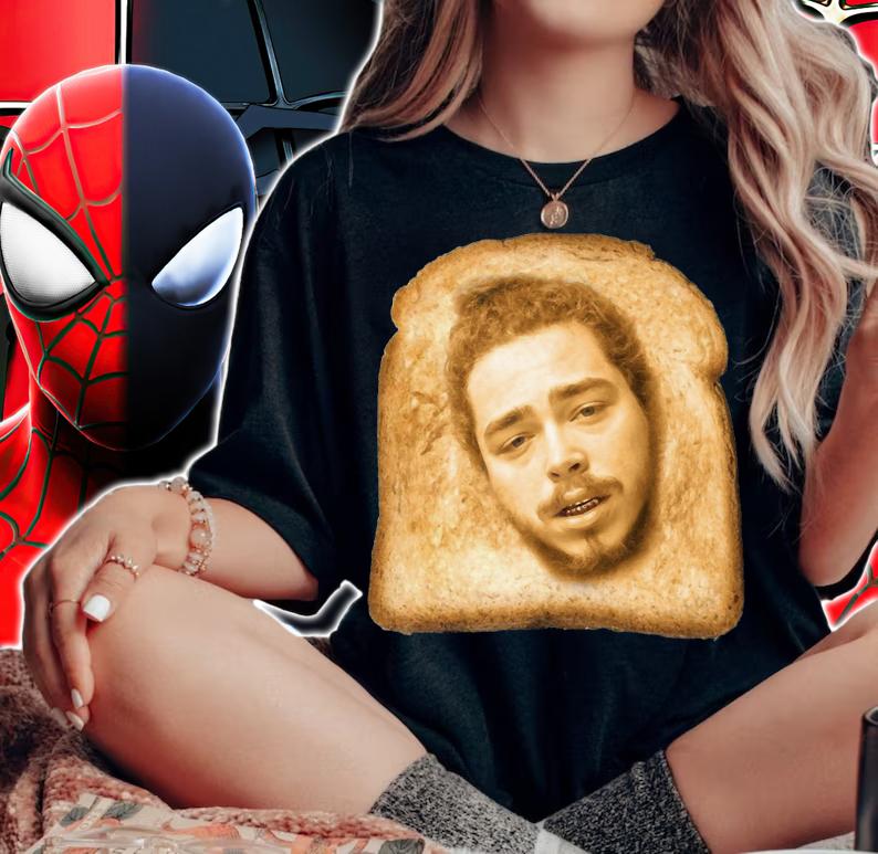 Toast mashup Post Malone t-shirt woman shirt