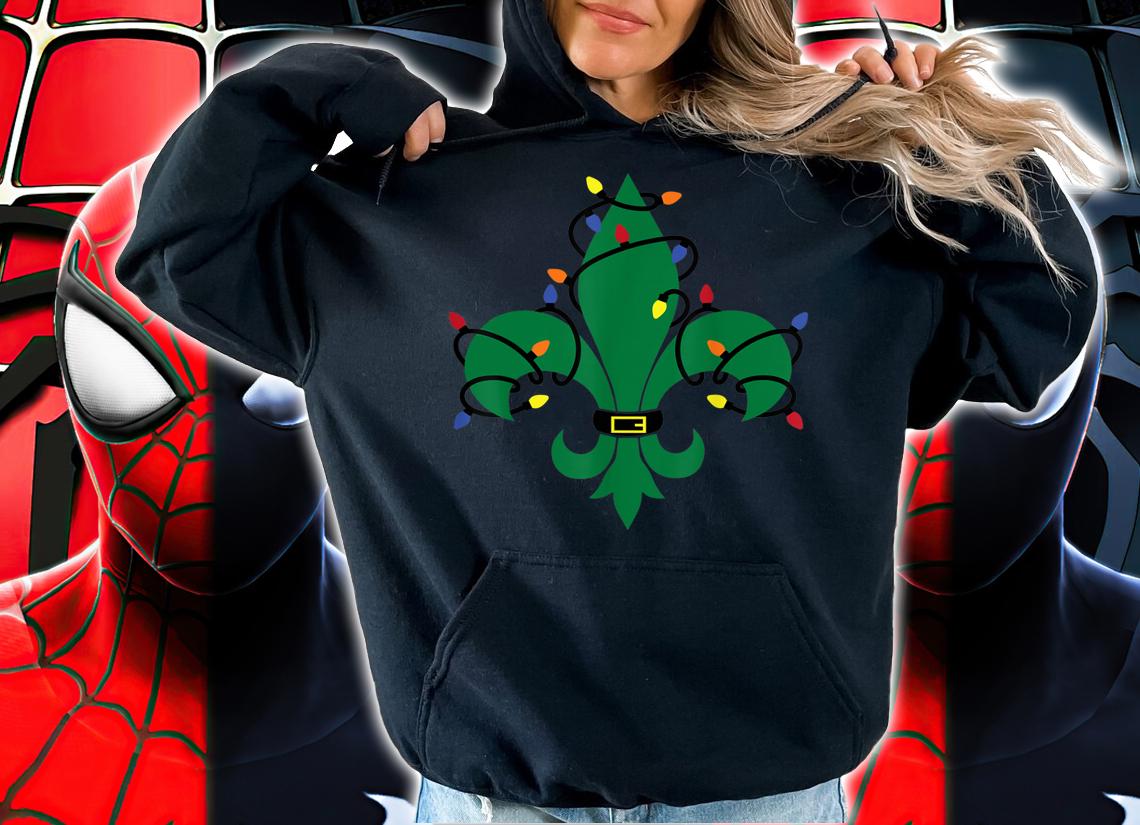 Fleur-de-lis Louisiana New Orleans Symbol Christmas t-shirt hoodie