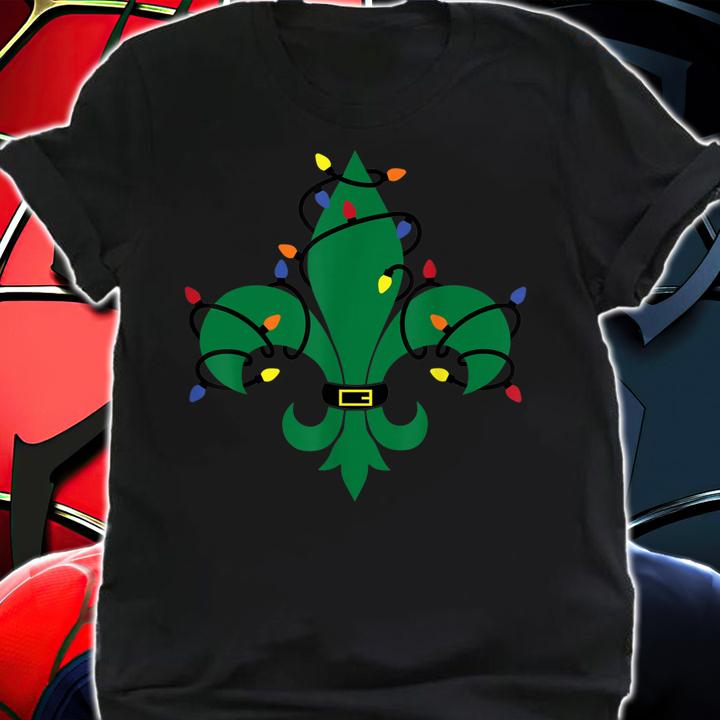 Fleur-de-lis Louisiana New Orleans Symbol Christmas t-shirt shirt