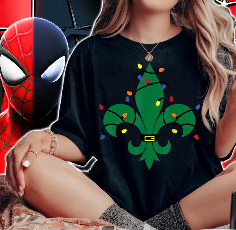 Fleur-de-lis Louisiana New Orleans Symbol Christmas t-shirt woman shirt