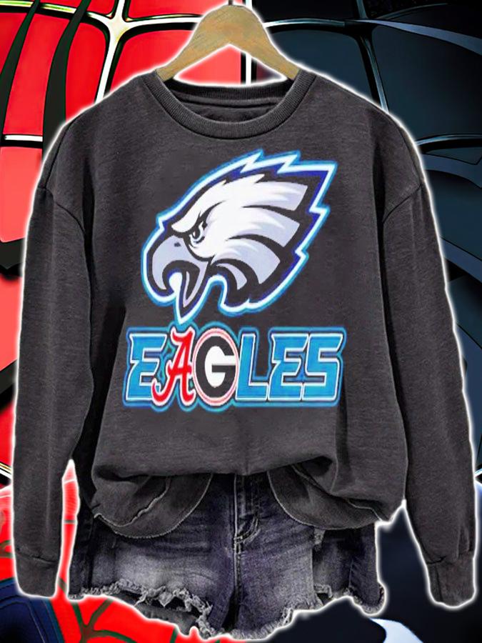 Eagles Philadelphia Eagles and Alabama Crimson Tide and Georgia Bulldogs t-shirt sweatshirt