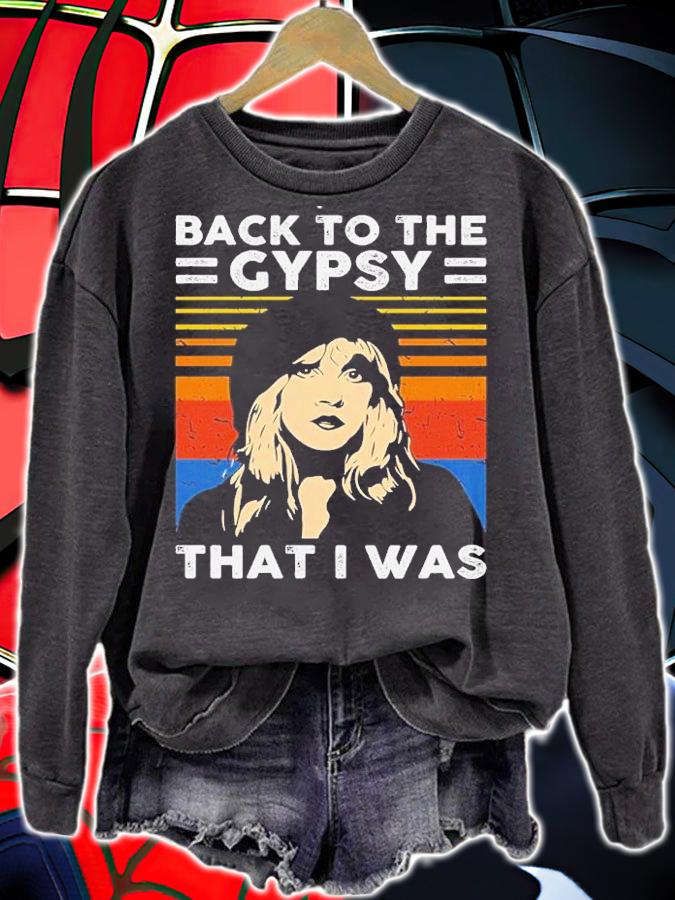 Back To The Gypsy That I Was Stevie Nicks Vintage Shirt t-shirt sweatshirt