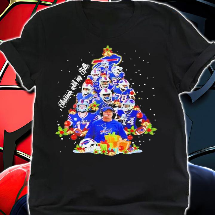 Buffalo Bills Christmas With My Bills Christmas Tree Shirt t-shirt shirt