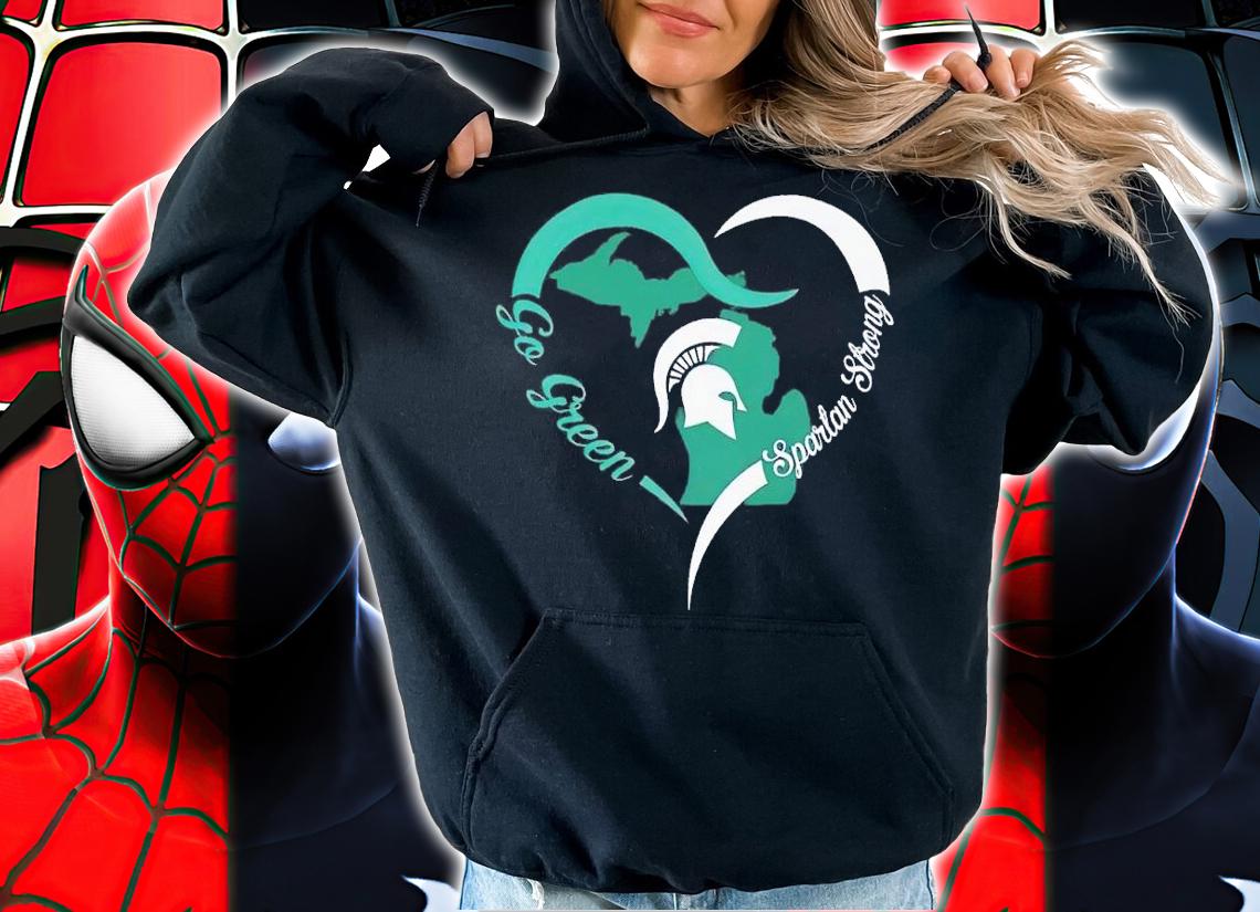 Go green Spartan strong shirt t-shirt hoodie