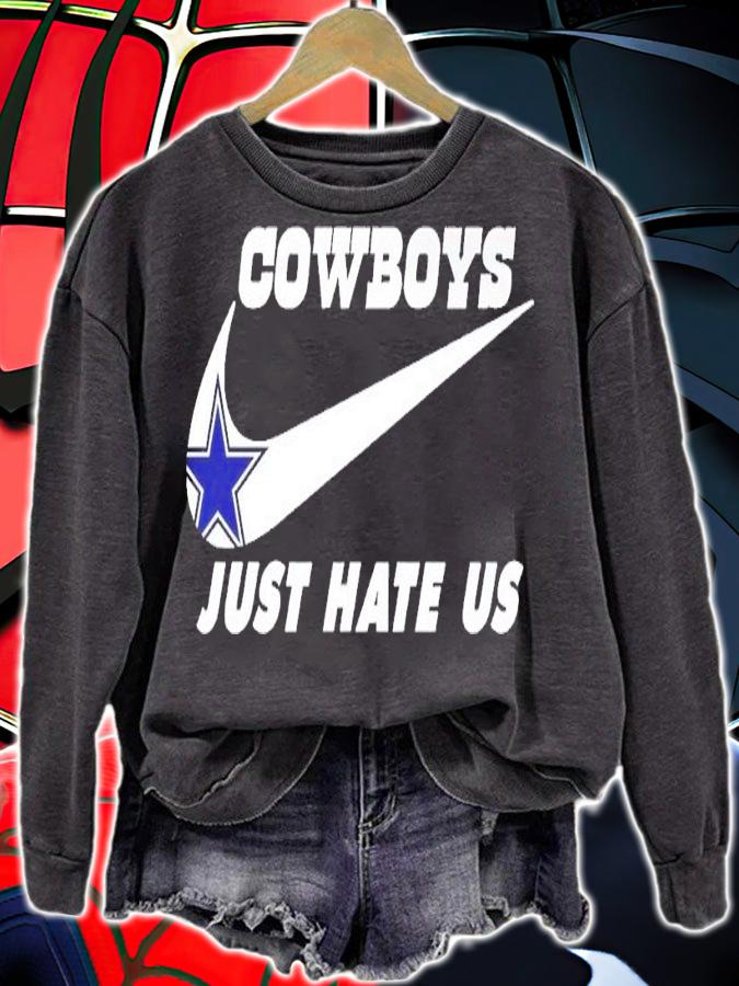Nike Cowboys just hate us shirt t-shirt sweatshirt