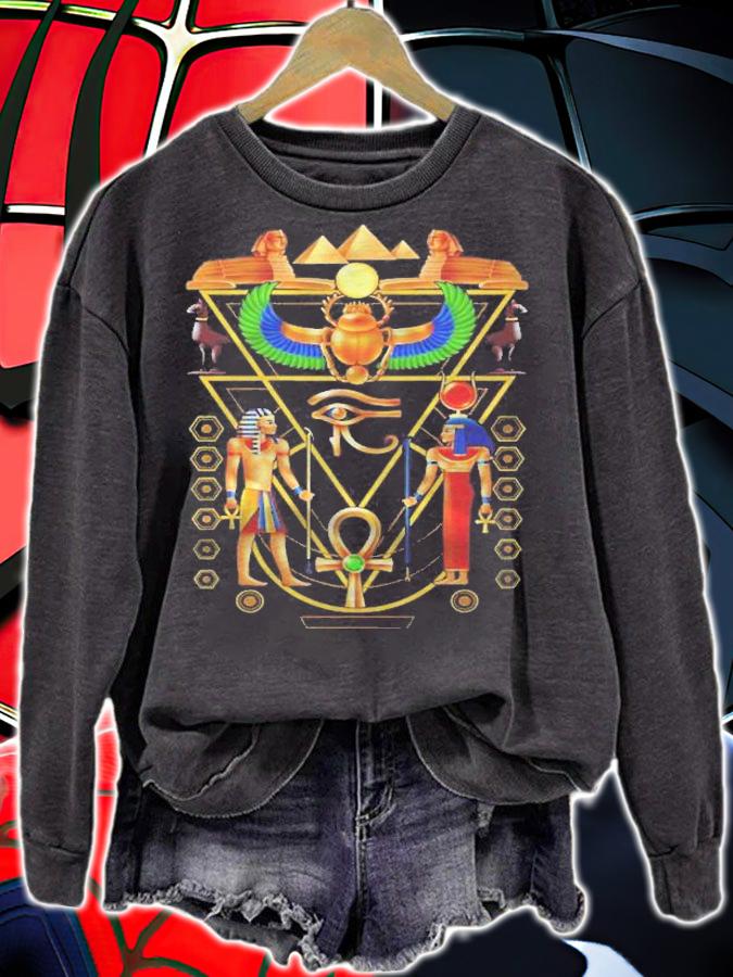 Egyptian Culture Scarab Ankh Horus Eye Hieroglyphs Shirt t-shirt