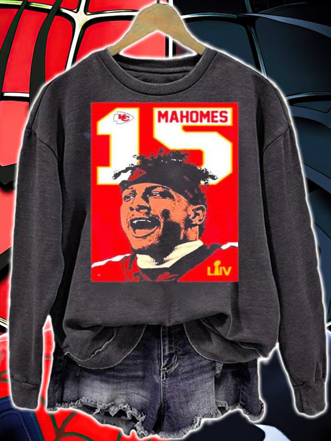 Patrick Mahomes #15 Kansas City Chiefs NFL Shirt t-shirt sweatshirt