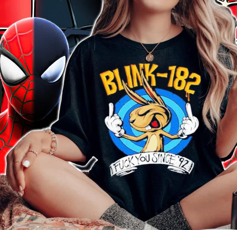 Kaos Blink 182 Fuck You Since 92 Shirt t-shirt woman shirt
