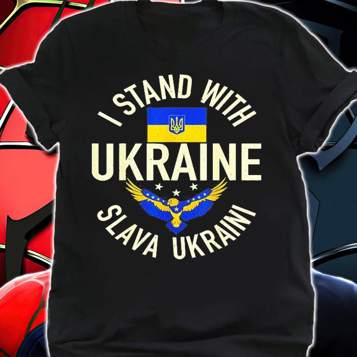 I Stand With Ukraine Slava Ukrain T-Shirt t-shirt shirt