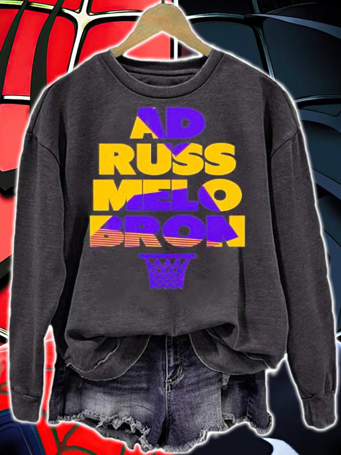 Los Angeles Lakers LeBron Anthony Davis Russell Westbrook's AD Russ Melo Bron Shirt t-shirt
