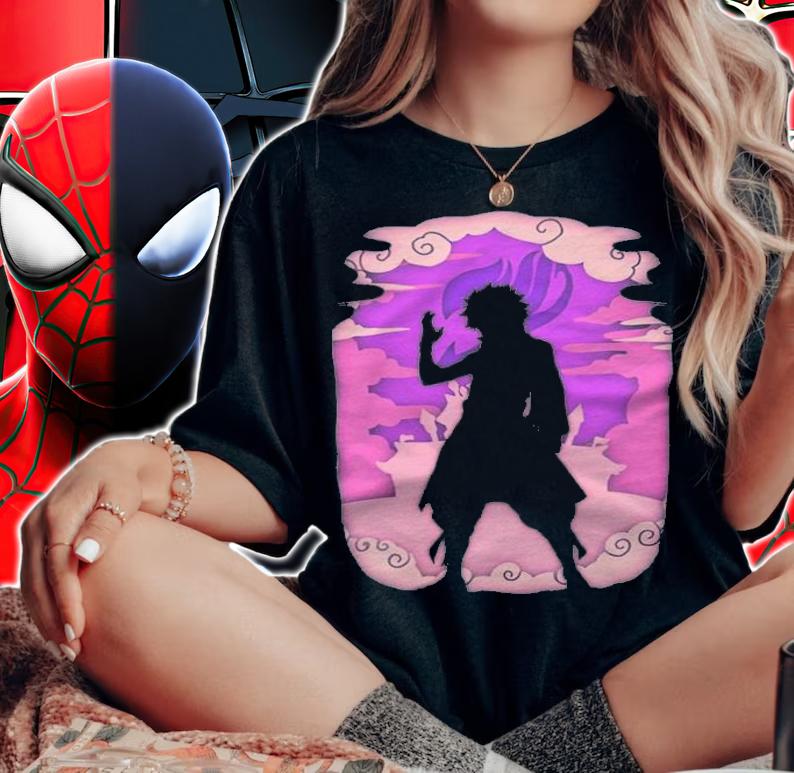 Fairy Tail Natsu Dragneel character's shadow T-shirt