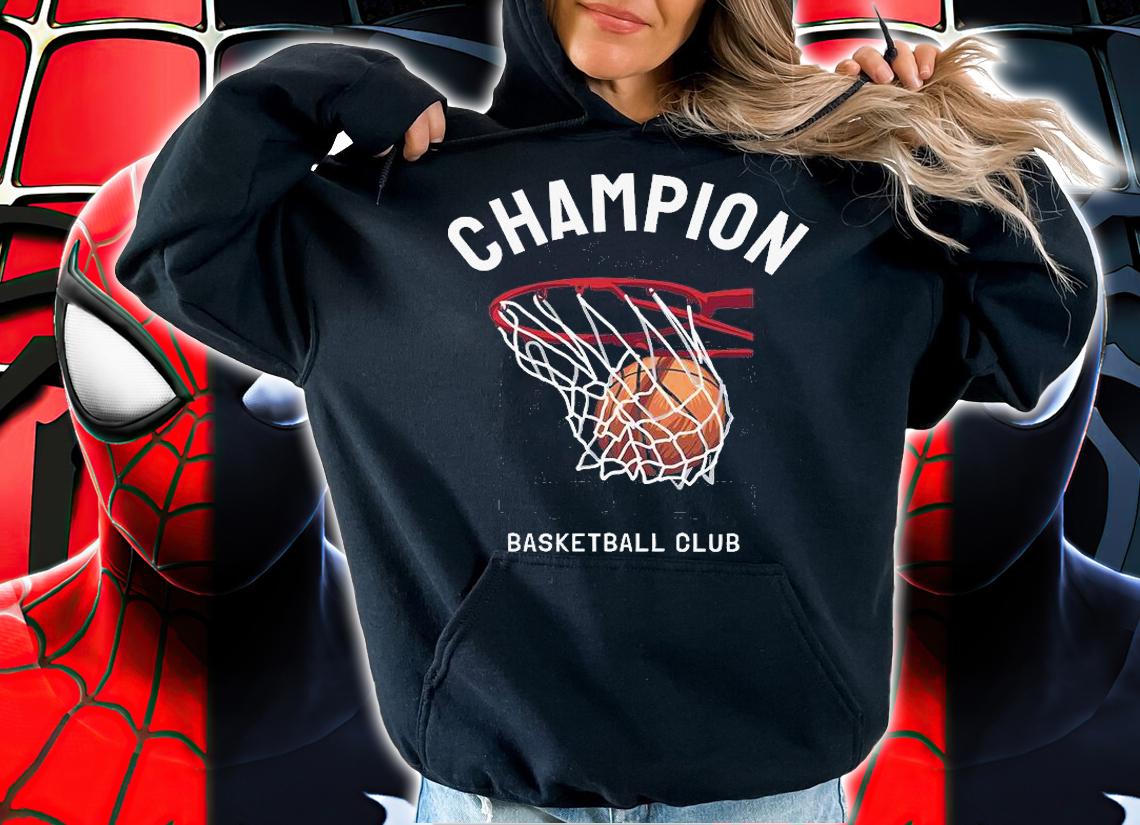 Champion League slogan with Basketball club T-shirt hoodie