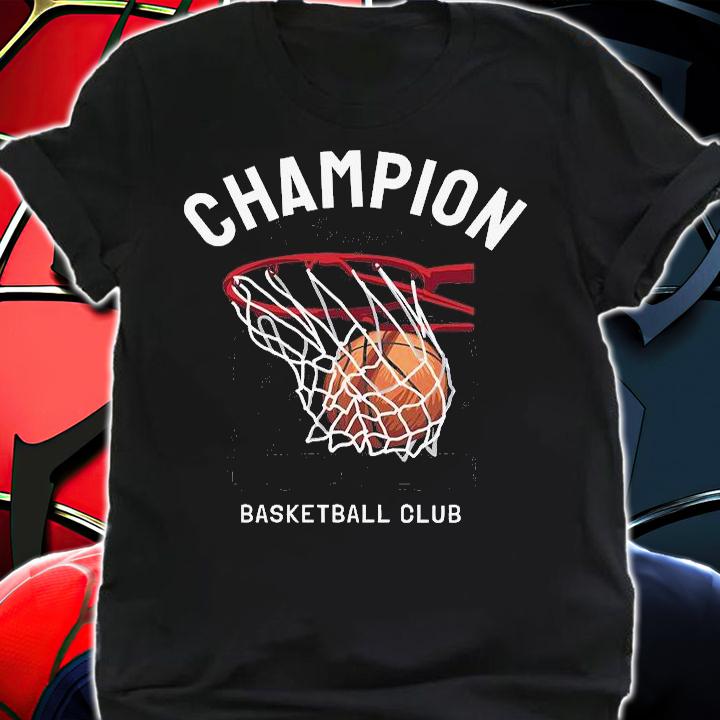 Champion League slogan with Basketball club T-shirt shirt