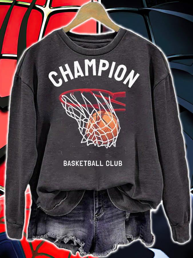 Champion League slogan with Basketball club T-shirt sweatshirt
