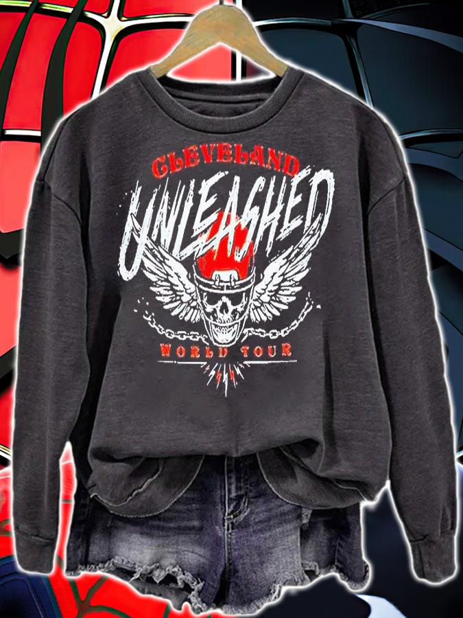 Cleveland unleashed Football world tour T-shirt sweatshirt