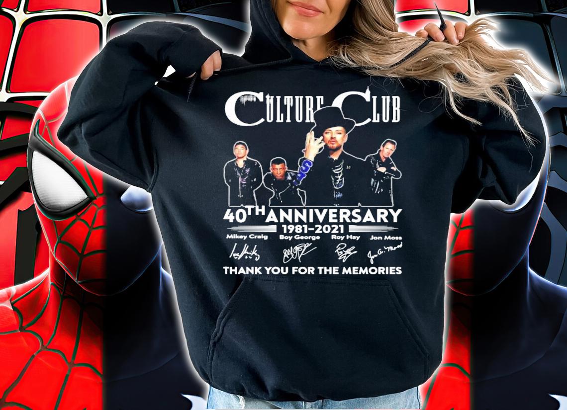 Culture Club 40th anniversary thank you for the memories shirt