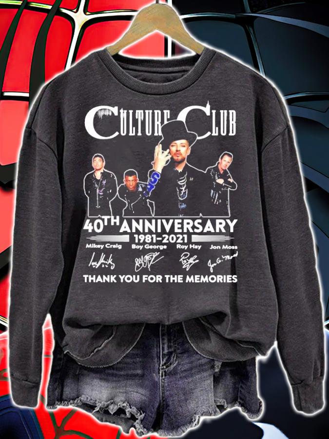 Culture Club 40th anniversary thank you for the memories shirt
