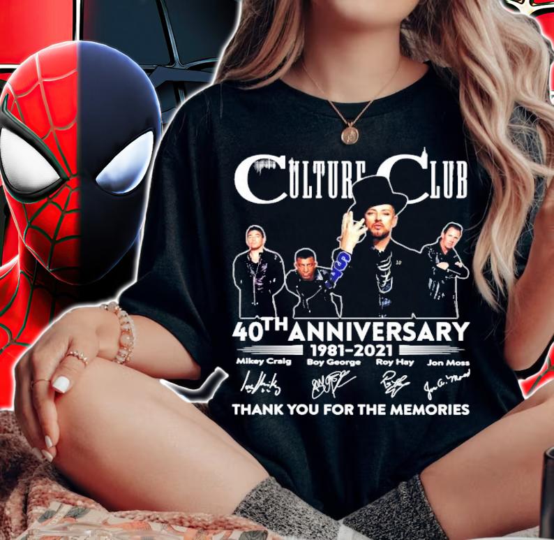 Culture Club 40th anniversary thank you for the memories shirt