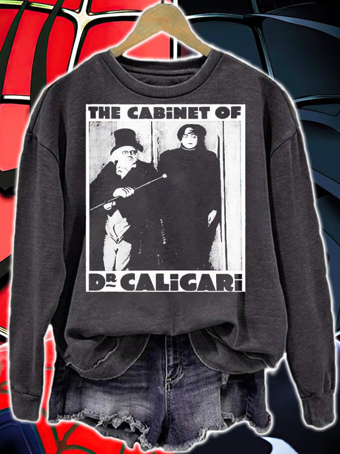 The Cabinet of Dr Caligari Halloween monster poster Vintage T-shirt sweatshirt