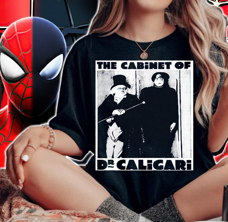 The Cabinet of Dr Caligari Halloween monster poster Vintage T-shirt woman shirt