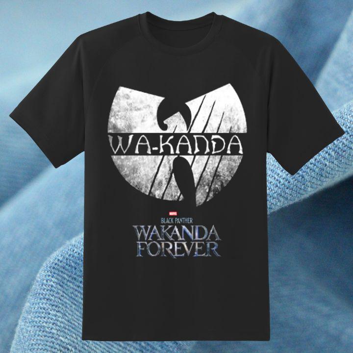 Exclusive Marvel Black Panther Wakanda Wu-Tang Clan T-Shirt for Fans