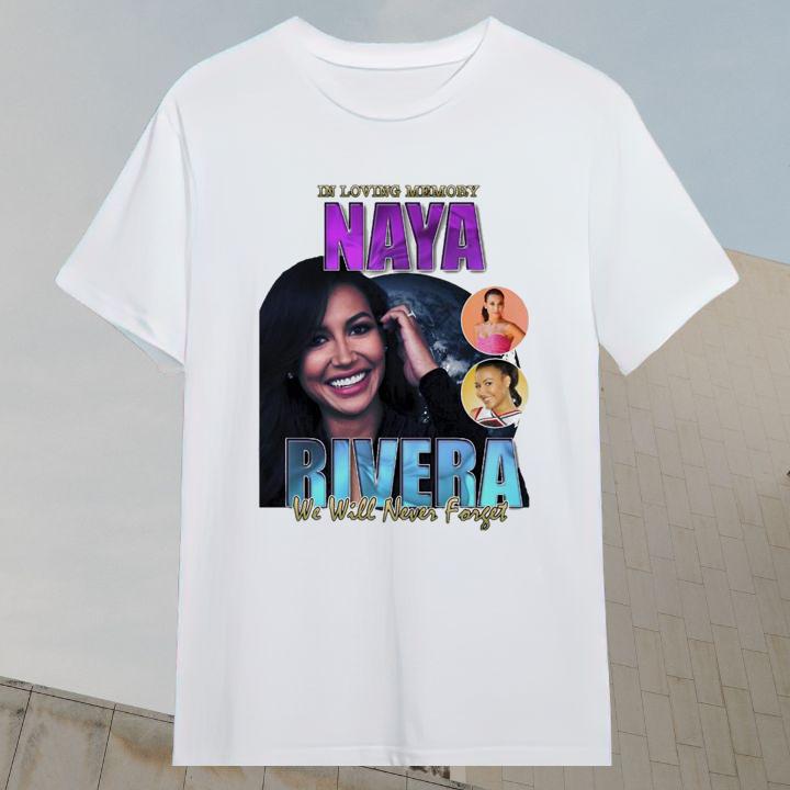 In Loving Memory Naya Rivera We Will Never Forget Memorial Thank You Shirt