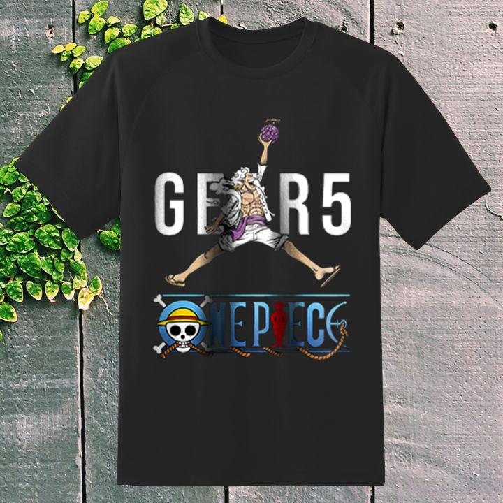 One Piece Luffy Gear 5 Jumpman Logo T-Shirt
