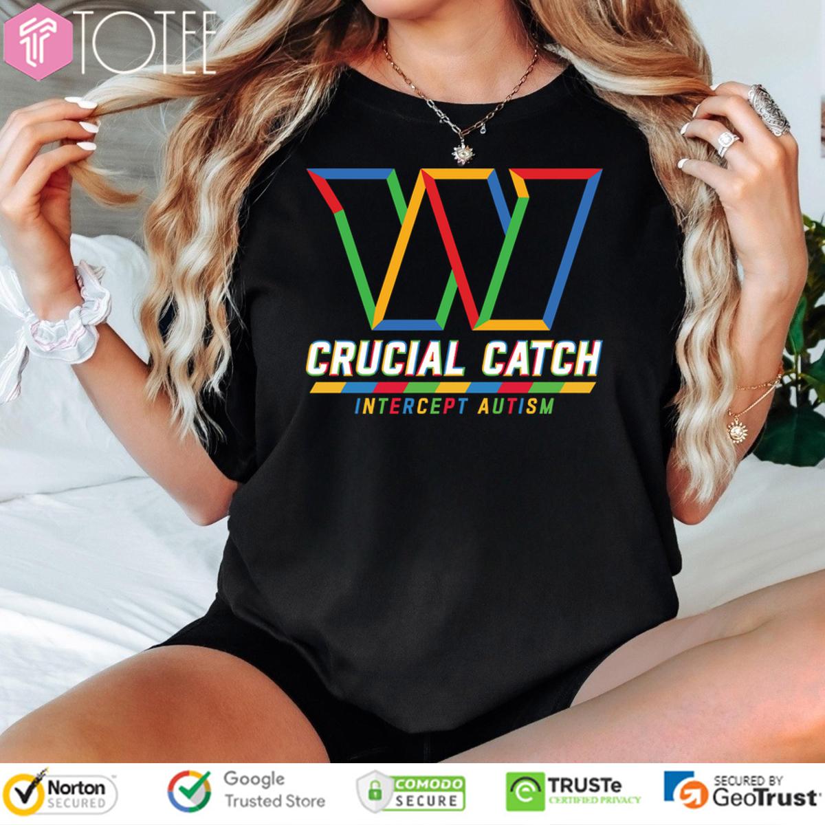 Washington Commanders Crucial Catch Intercept Autism Shirt