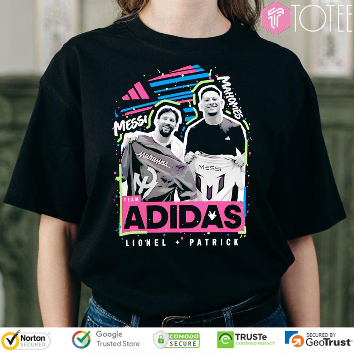 Team Adidas Lionel Messi Patrick Mahomes T-shirt